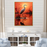 White Flamingo Elegance - Flamingo Bedroom Wall Art