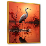 White Flamingo Elegance - Flamingo Bedroom Wall Art