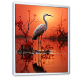 White Flamingo Elegance - Flamingo Bedroom Wall Art