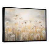 Dandelion Field Breeze - Floral Canvas Wall Art