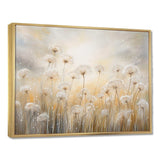 Dandelion Field Breeze - Floral Canvas Wall Art