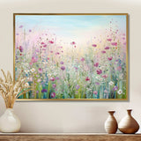 Wild Flowers Meadows - Floral Canvas Wall Art