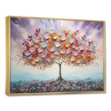 Multicolor Famous Tree Of Love - Floral Canvas Wall Art