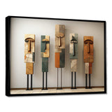 African Traditional Spirit Totems - Spiritual Canvas Wall Art