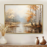 Mystic Nostalgia Autumn Forest - Landscapes Canvas Wall Art