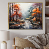 Mystic Nostalgia Autumn Forest I - Landscapes Canvas Wall Art