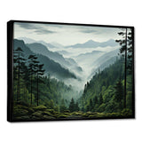 Mystic Wilderness Pine Forest In Canada III - Landscapes Canvas Wall Art