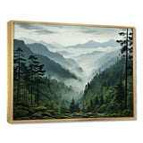 Mystic Wilderness Pine Forest In Canada III - Landscapes Canvas Wall Art