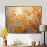 Golden Autumn Forest Harmony - Landscapes Canvas Wall Art