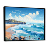 French Basque Beaches - Landscapes Canvas Wall Art