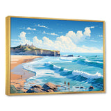 French Basque Beaches - Landscapes Canvas Wall Art