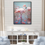 Greater Flamingo Camargue's Calm - Flamingo Bedroom Wall Art