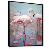 Greater Flamingo Camargue's Calm - Flamingo Bedroom Wall Art