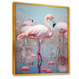 Greater Flamingo Camargue's Calm - Flamingo Bedroom Wall Art