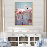 Greater Flamingo Camargue's Calm - Flamingo Bedroom Wall Art