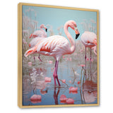 Greater Flamingo Camargue's Calm - Flamingo Bedroom Wall Art