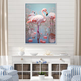 Greater Flamingo Camargue's Calm - Flamingo Bedroom Wall Art