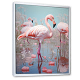 Greater Flamingo Camargue's Calm - Flamingo Bedroom Wall Art