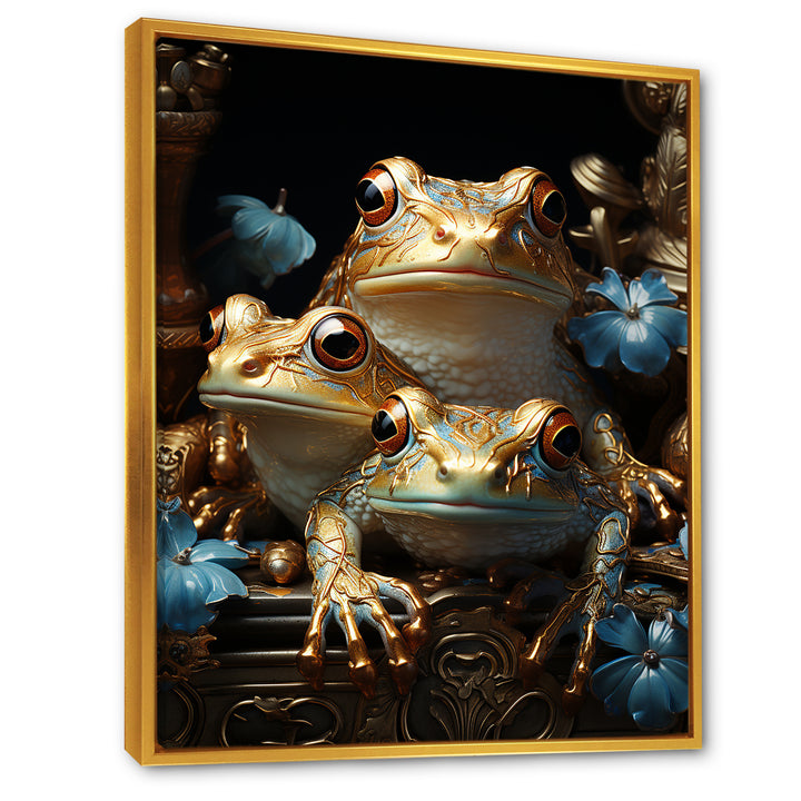 A Baroque Frogs Portrait - Frog Canvas Wall Art