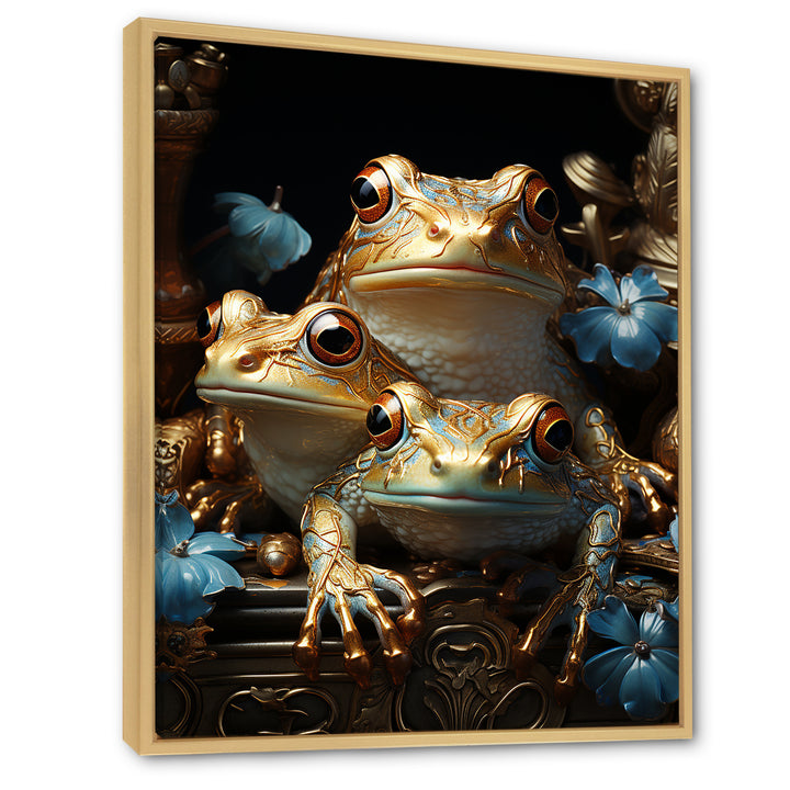 A Baroque Frogs Portrait - Frog Canvas Wall Art