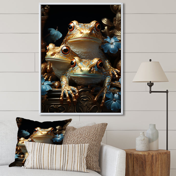 A Baroque Frogs Portrait - Frog Canvas Wall Art