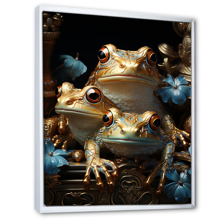 A Baroque Frogs Portrait - Frog Canvas Wall Art