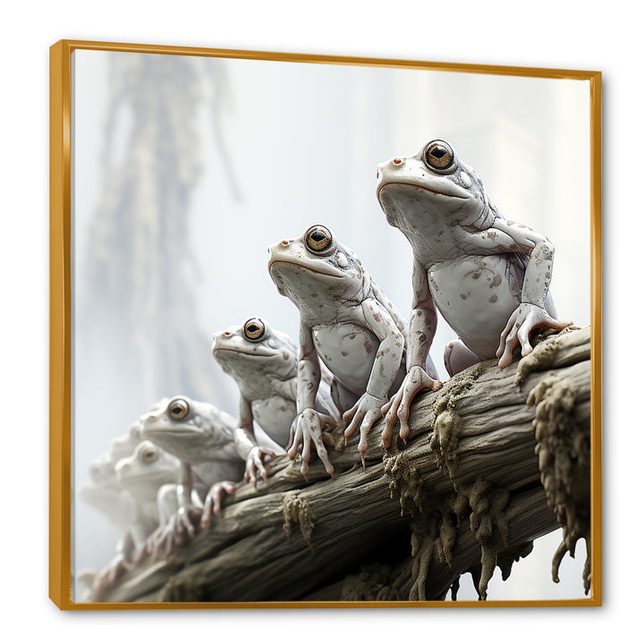 Minimalism Frog Family Harmony - Frog Wall Decor