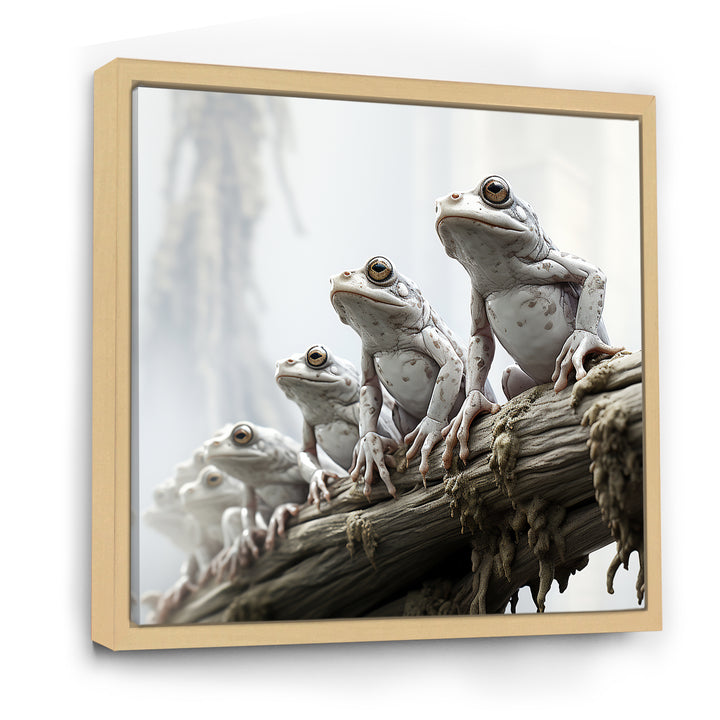 Minimalism Frog Family Harmony - Frog Wall Decor