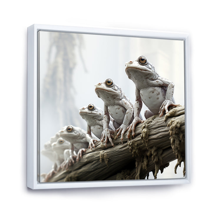 Minimalism Frog Family Harmony - Frog Wall Decor