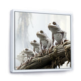 Minimalism Frog Family Harmony - Frog Wall Decor