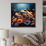 Couple Toads At The Night - Frog Wall Decor