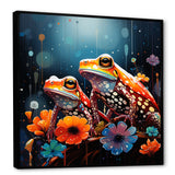 Couple Toads At The Night - Frog Wall Decor