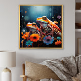 Couple Toads At The Night - Frog Wall Decor