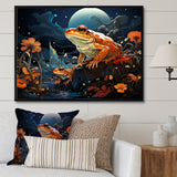 Cosmic Art Frog - Frog Large Canvas Wall Art