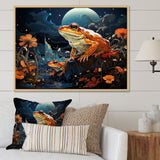 Cosmic Art Frog - Frog Large Canvas Wall Art