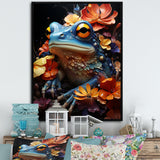 Cosmic Frog Journey - Frog Living Room Wall Art