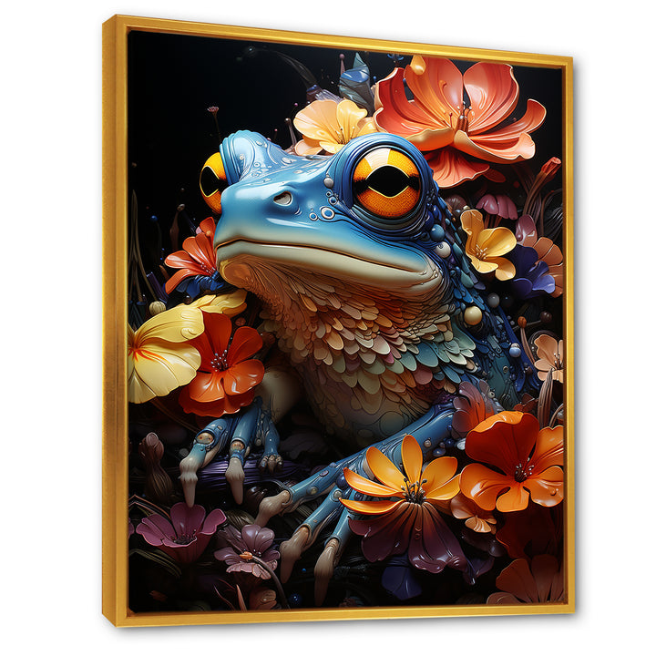 Cosmic Frog Journey - Frog Living Room Wall Art