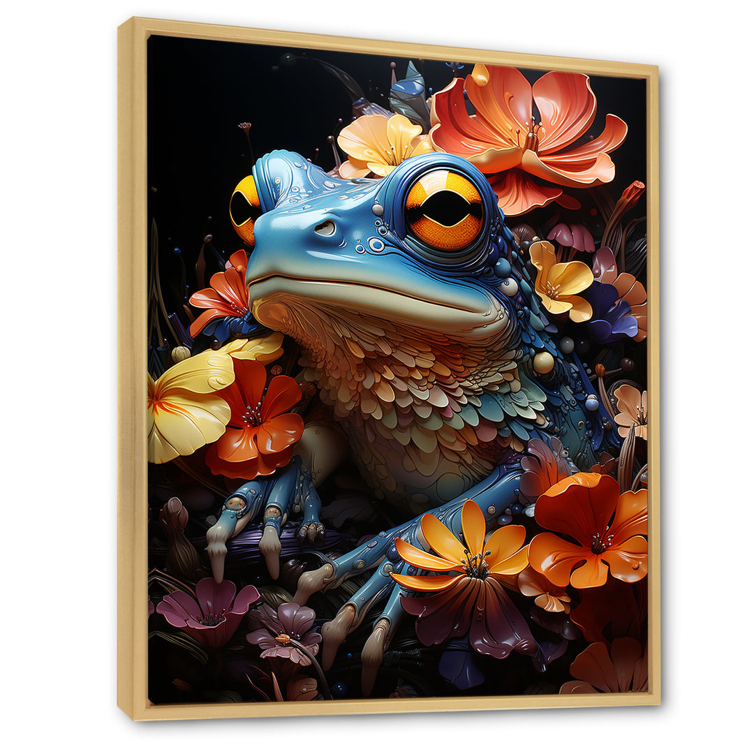 Cosmic Frog Journey - Frog Living Room Wall Art
