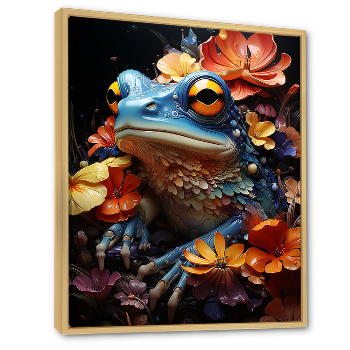 Cosmic Frog Journey - Frog Living Room Wall Art