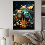 Emerald Pond Harmony - Frog Bedroom Wall Art