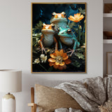 Emerald Pond Harmony - Frog Bedroom Wall Art