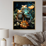 Emerald Pond Harmony - Frog Bedroom Wall Art