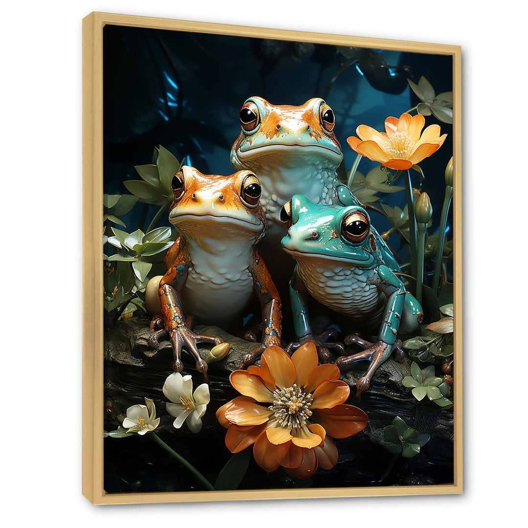 Emerald Pond Harmony - Frog Bedroom Wall Art