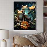 Emerald Pond Harmony - Frog Bedroom Wall Art