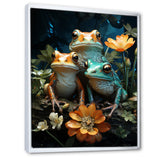 Emerald Pond Harmony - Frog Bedroom Wall Art