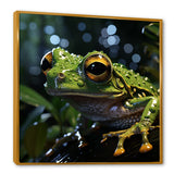Expressionist Frog Movement - Frog Canvas Wall Art