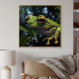 Expressionist Frog Movement - Frog Canvas Wall Art