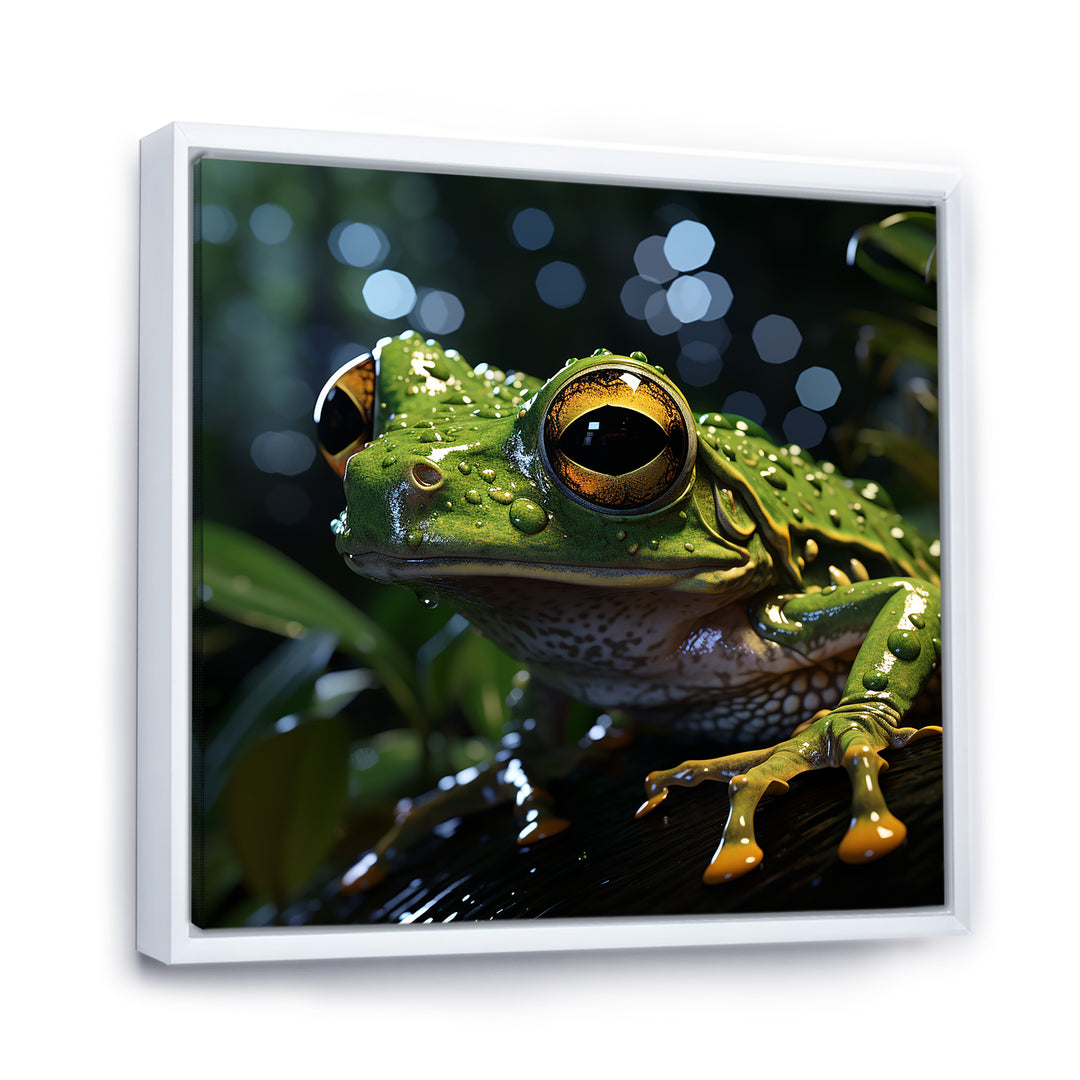 Expressionist Frog Movement - Frog Canvas Wall Art