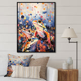 Popart Frog Popart - Frog Canvas Wall Art