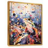 Popart Frog Popart - Frog Canvas Wall Art